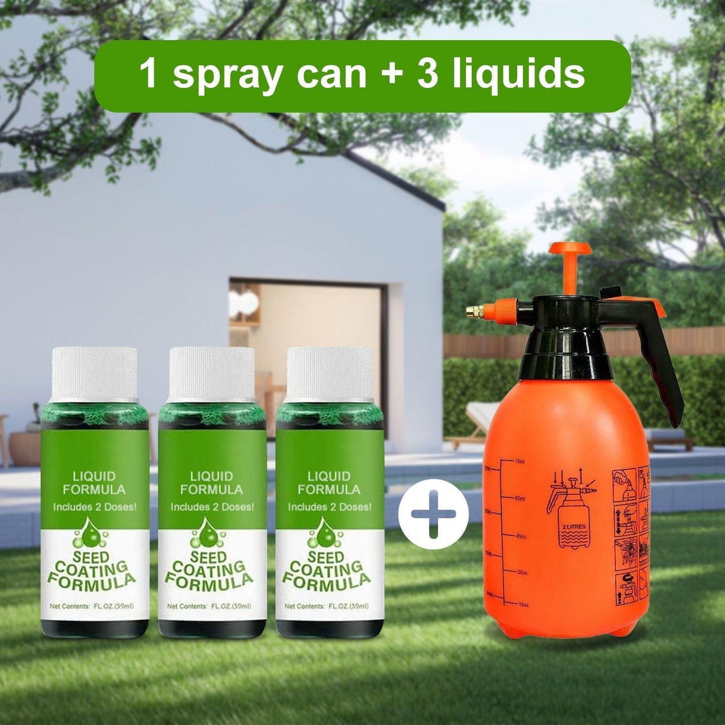 🌱🔥Last Day 73% OFF🌱Hydro Seeding Lawn Solution🌱