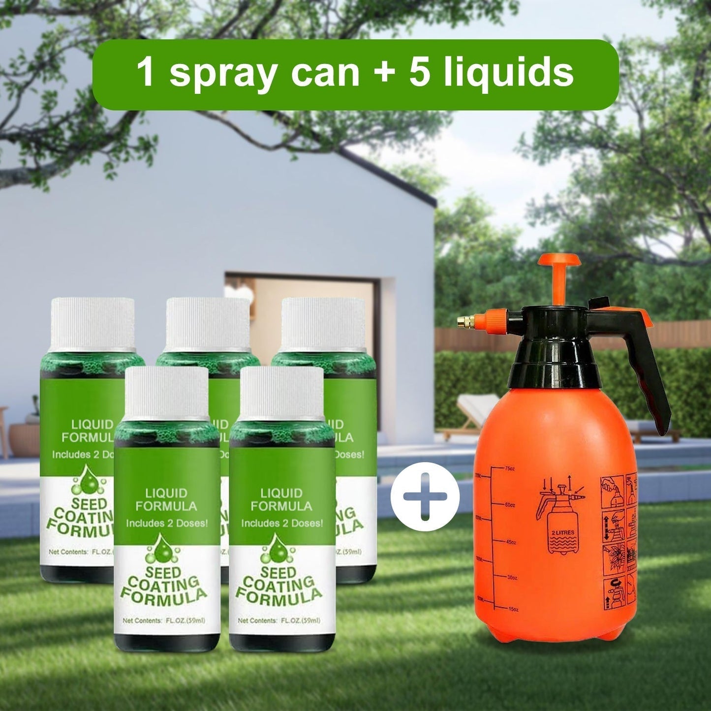 🌱🔥Last Day 73% OFF🌱Hydro Seeding Lawn Solution🌱
