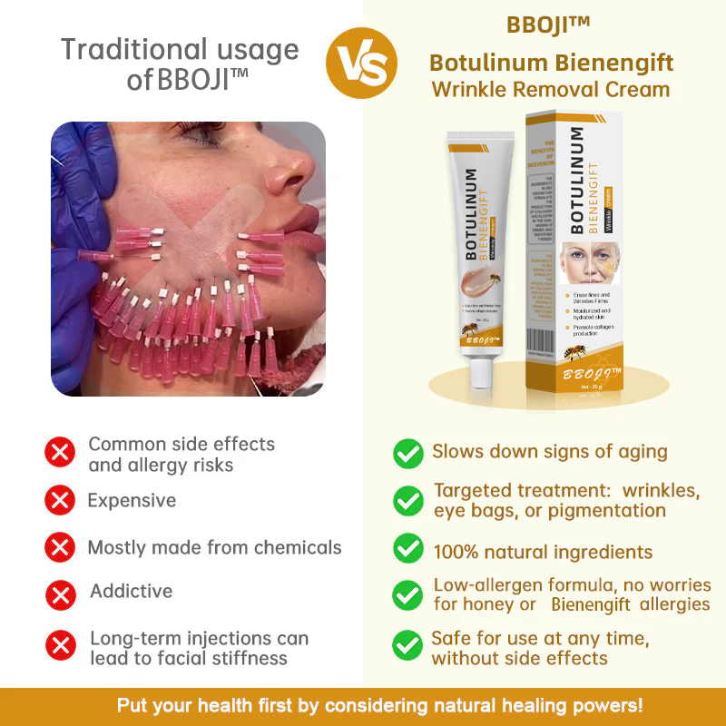 šØāāļøšMade and Shipped from the USAā
BBOJI⢠Botulinum Bienengift Wrinkle Removal Cream-Last Day Promotion 70% OFF