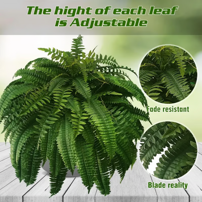 🌱🔥Last Day 75% OFF--🌿UV Resistant Lifelike Artificial Boston Fern