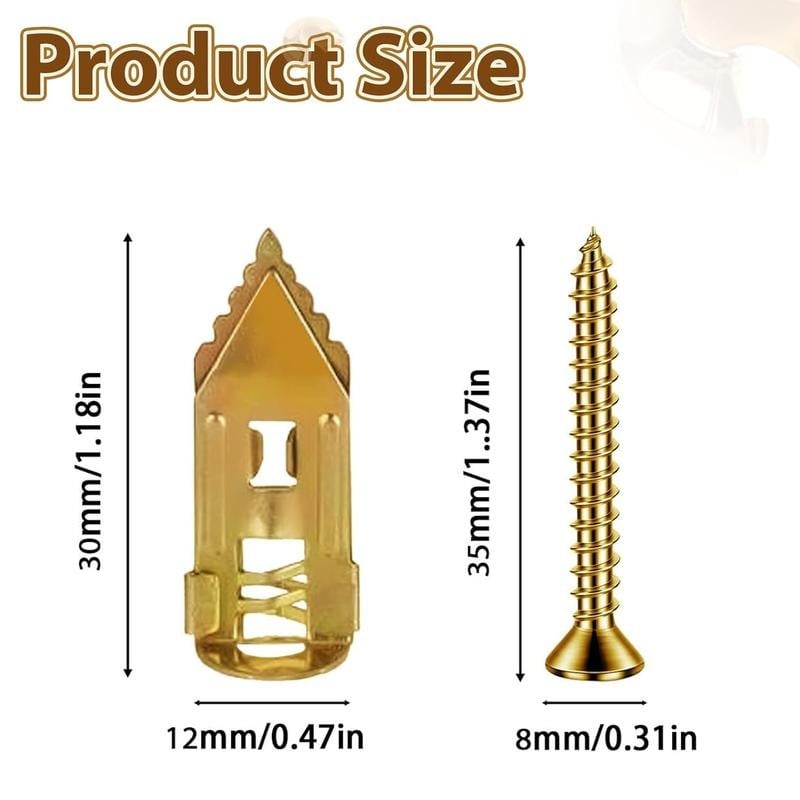 🔩200PCS Self-Drilling Drywall Anchors and Screws Kit 🔥Final 3 Hours: 50%OFF