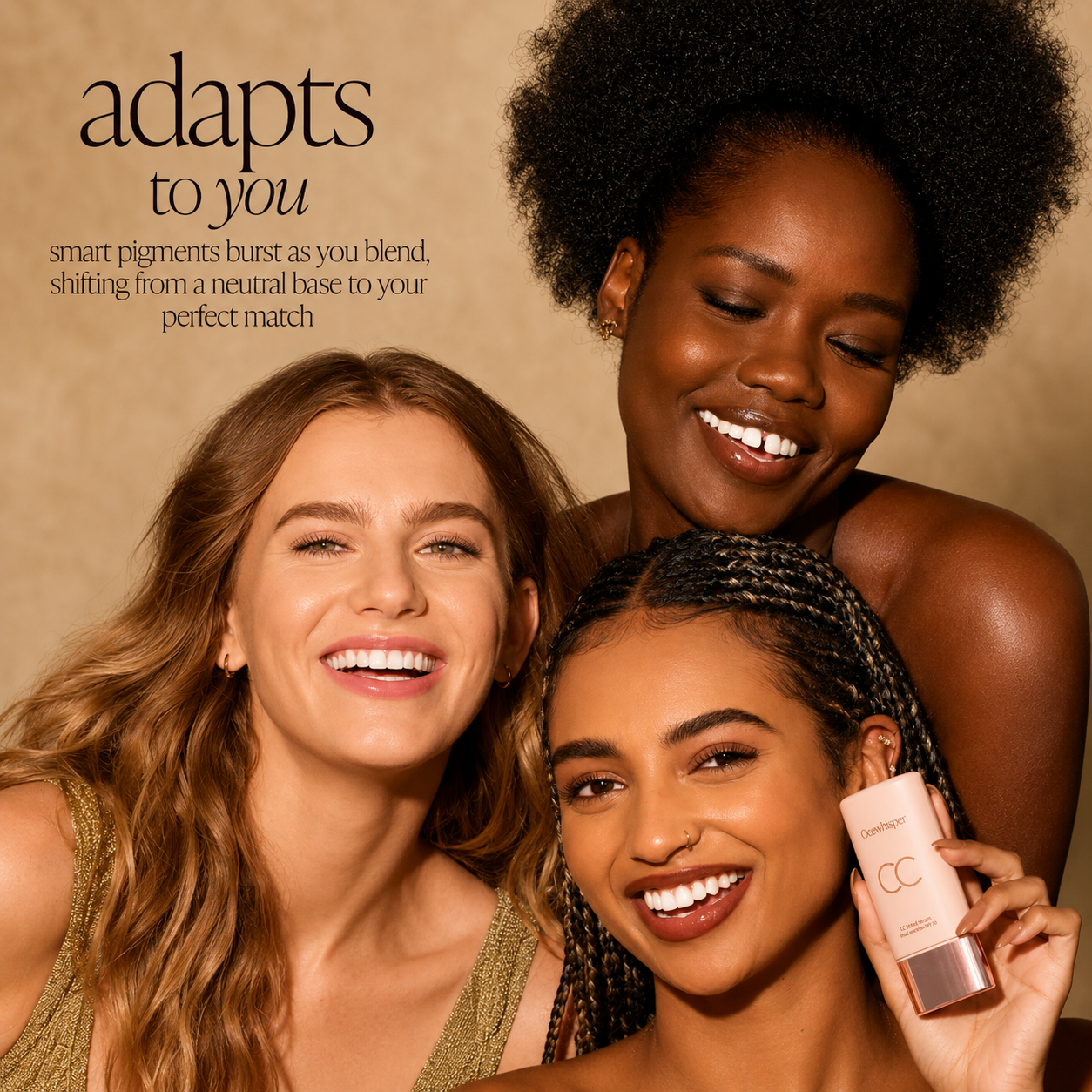 CC color-correcting tinted serum + creaseless SPF 30 mineral setting powder