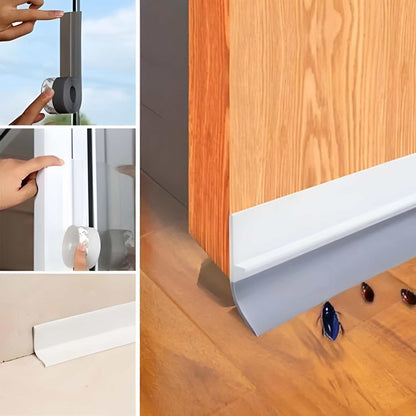 16.4Ft Door Weather Stripping (1.38in Width) Insect, Dust for Bathroom Door Window