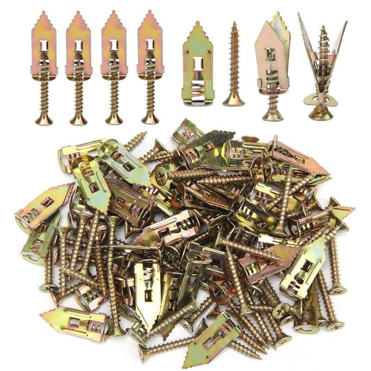 🔩200PCS Self-Drilling Drywall Anchors and Screws Kit 🔥Final 3 Hours: 50%OFF