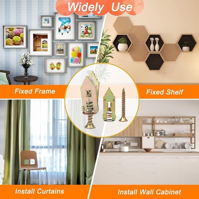 🔩200PCS Self-Drilling Drywall Anchors and Screws Kit 🔥Final 3 Hours: 50%OFF